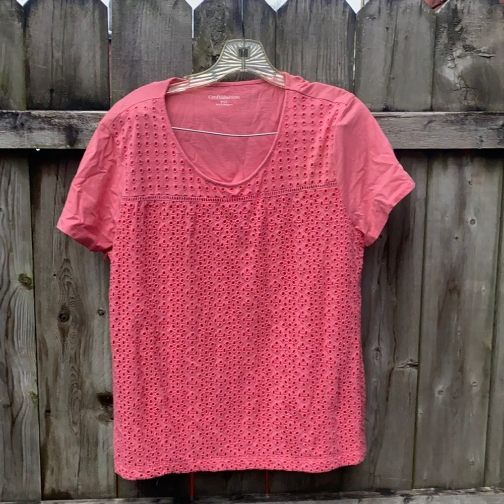 Croft & Barrow pink top sz. Petite xl
